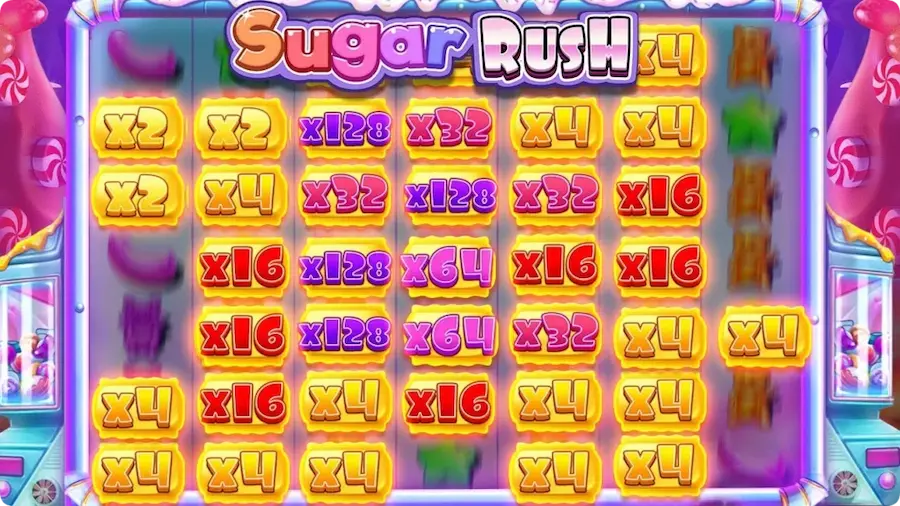 giros gratis de la tragamonedas Sugar Rush con multiplicador acumulado